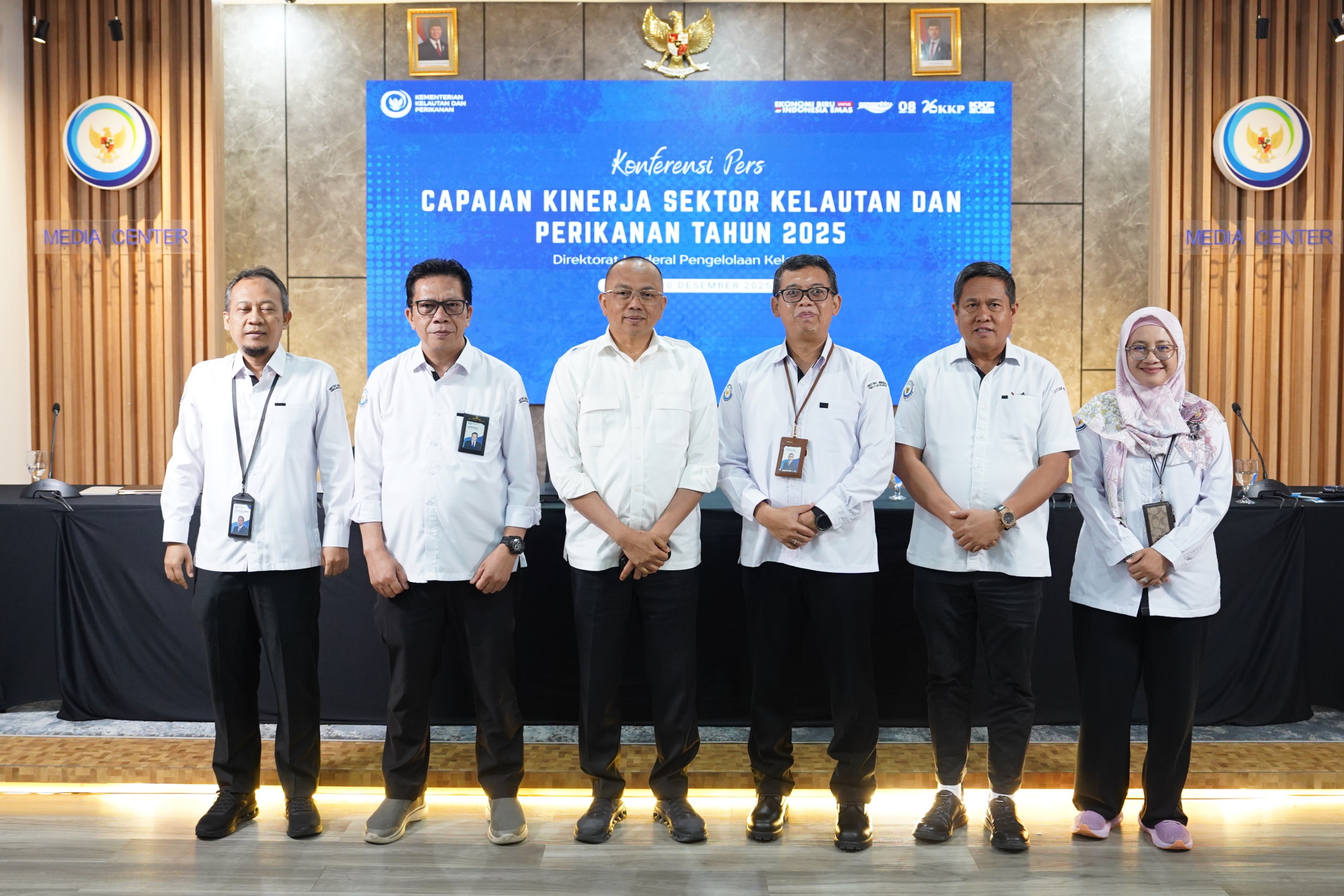 Konferensi Pers Capaian Kinerja Kelautan dan Perikanan - Direktorat Jenderal Pengelolaan Kelautan, Jakarta (30/12).