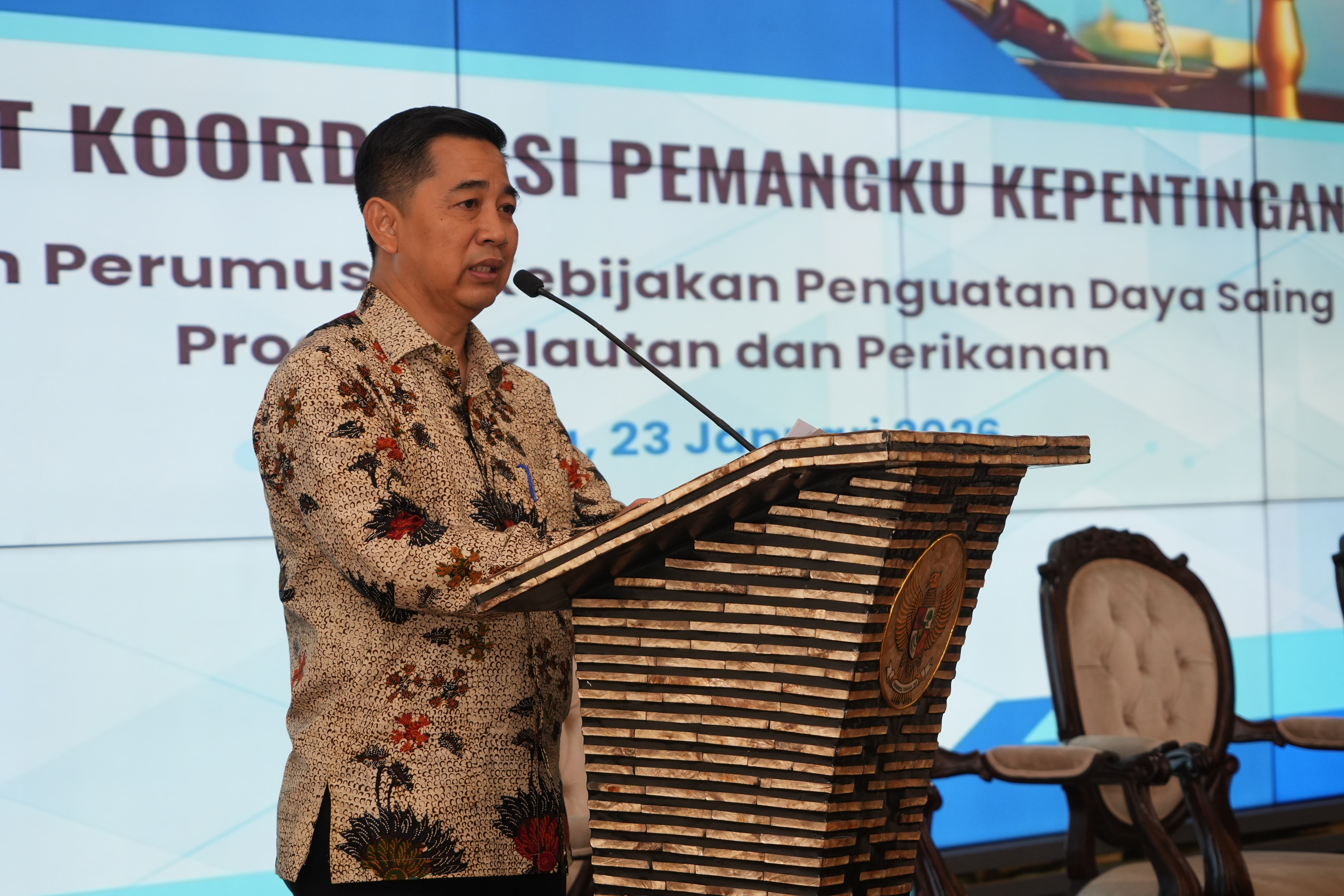 Rapat Koordinasi Pemangku Kepentingan dalam rangka Perumusan Kebijakan Penguatan Daya Saing Produk Kelautan dan Perikanan