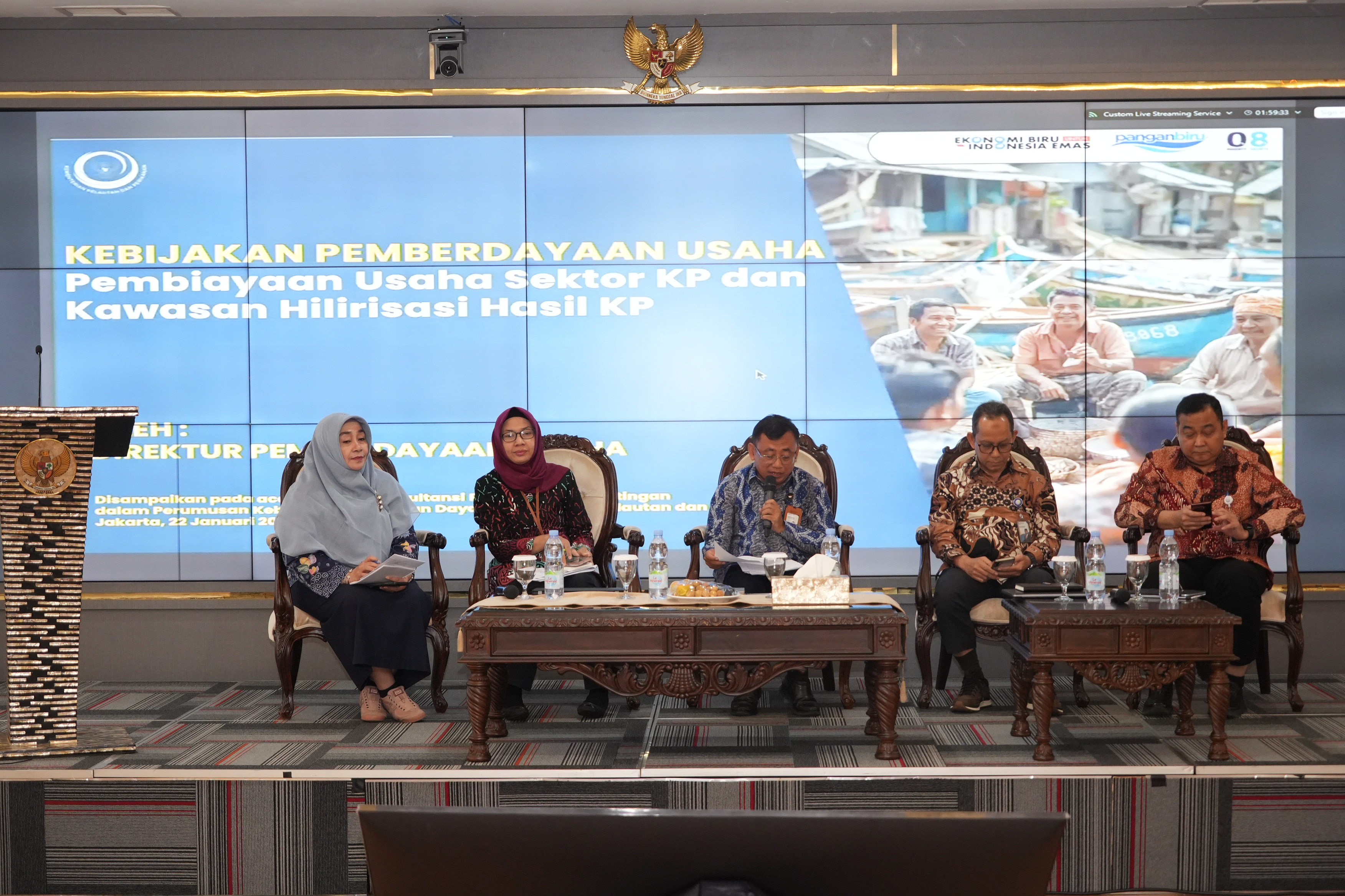 Rapat Koordinasi Pemangku Kepentingan dalam rangka Perumusan Kebijakan Penguatan Daya Saing Produk Kelautan dan Perikanan