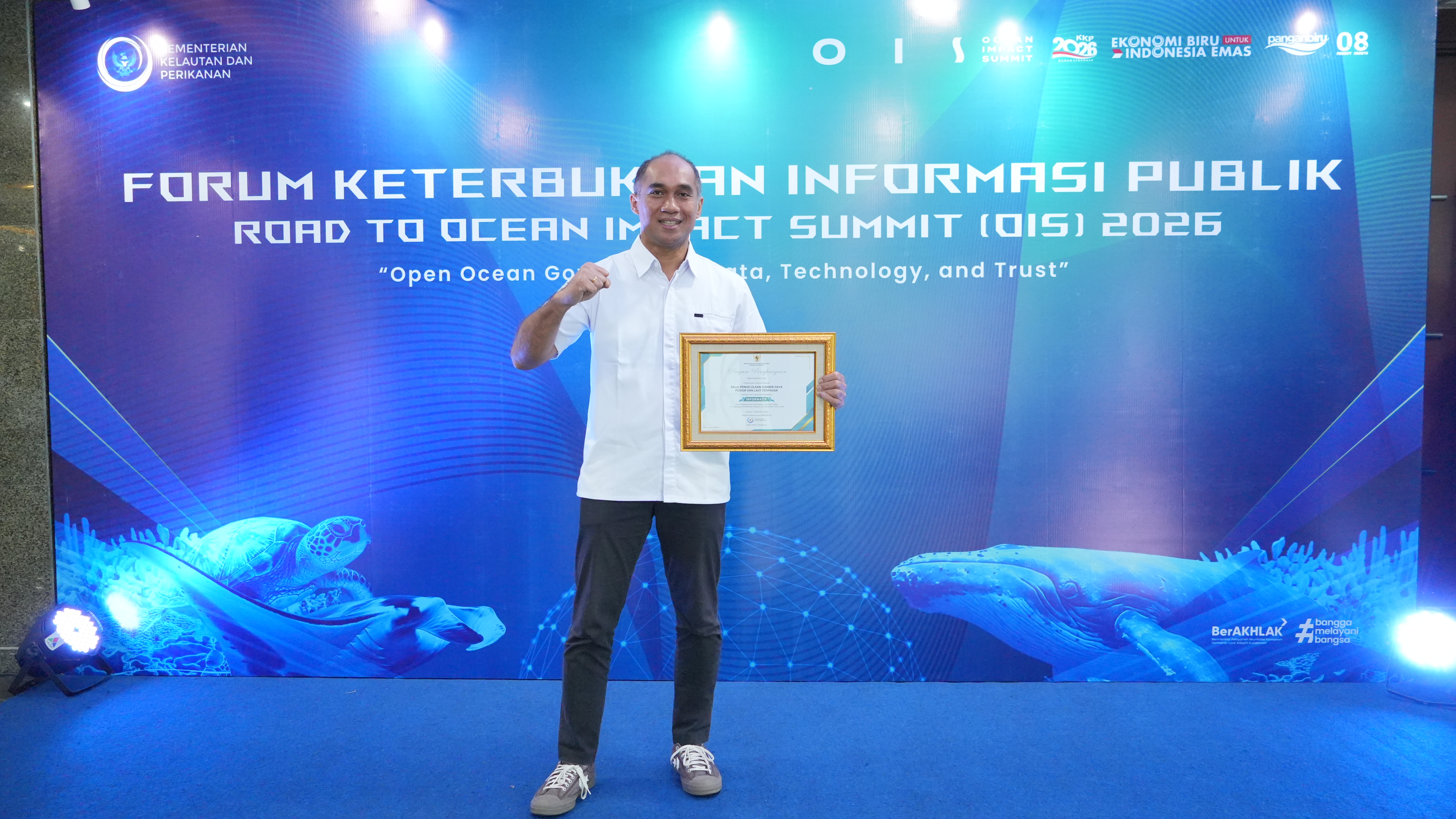 Anugerah Keterbukaan Informasi Publik dan Talkshow Road to Ocean Impact Summit (OIS) 2026