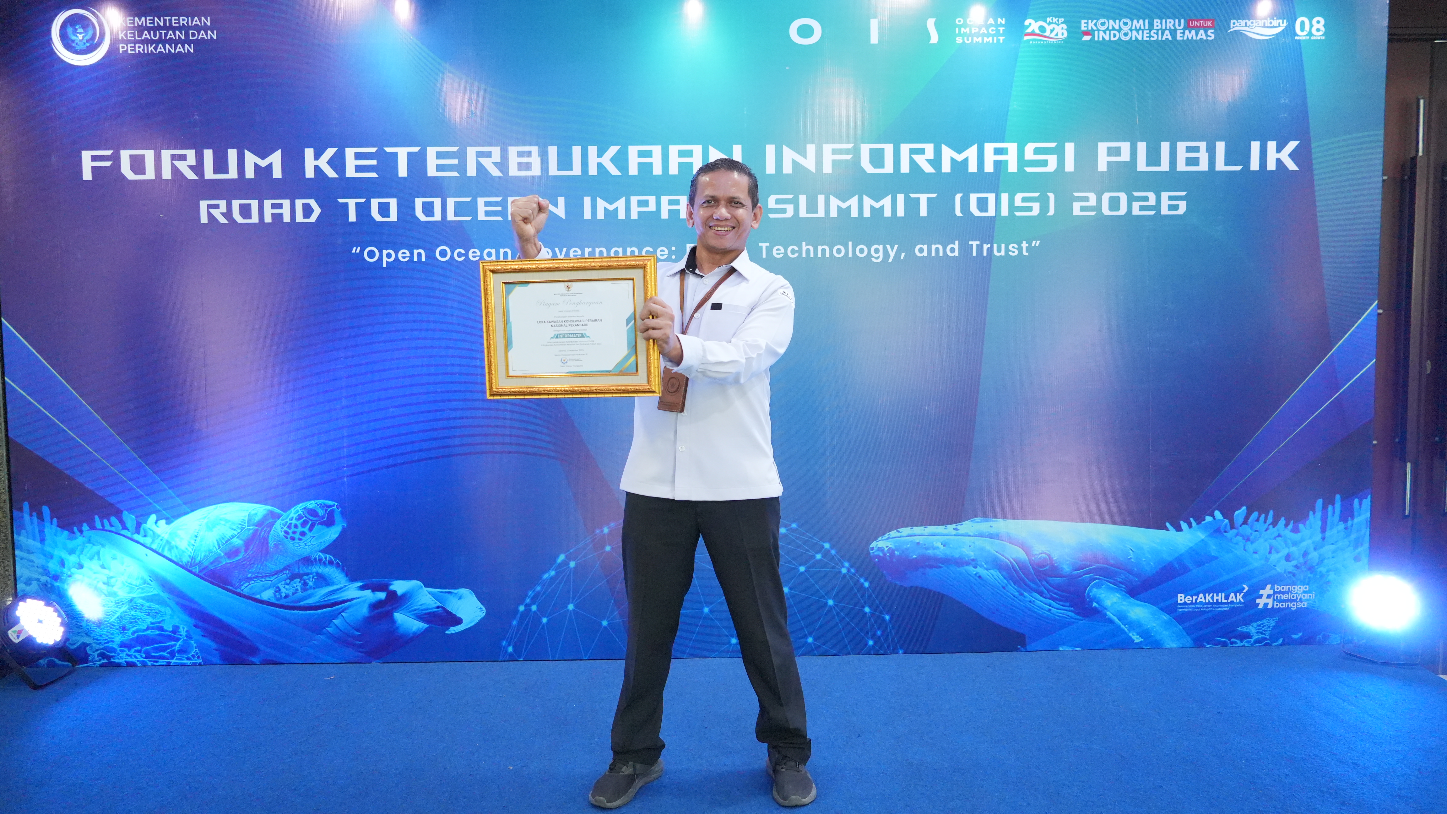 Anugerah Keterbukaan Informasi Publik dan Talkshow Road to Ocean Impact Summit (OIS) 2026