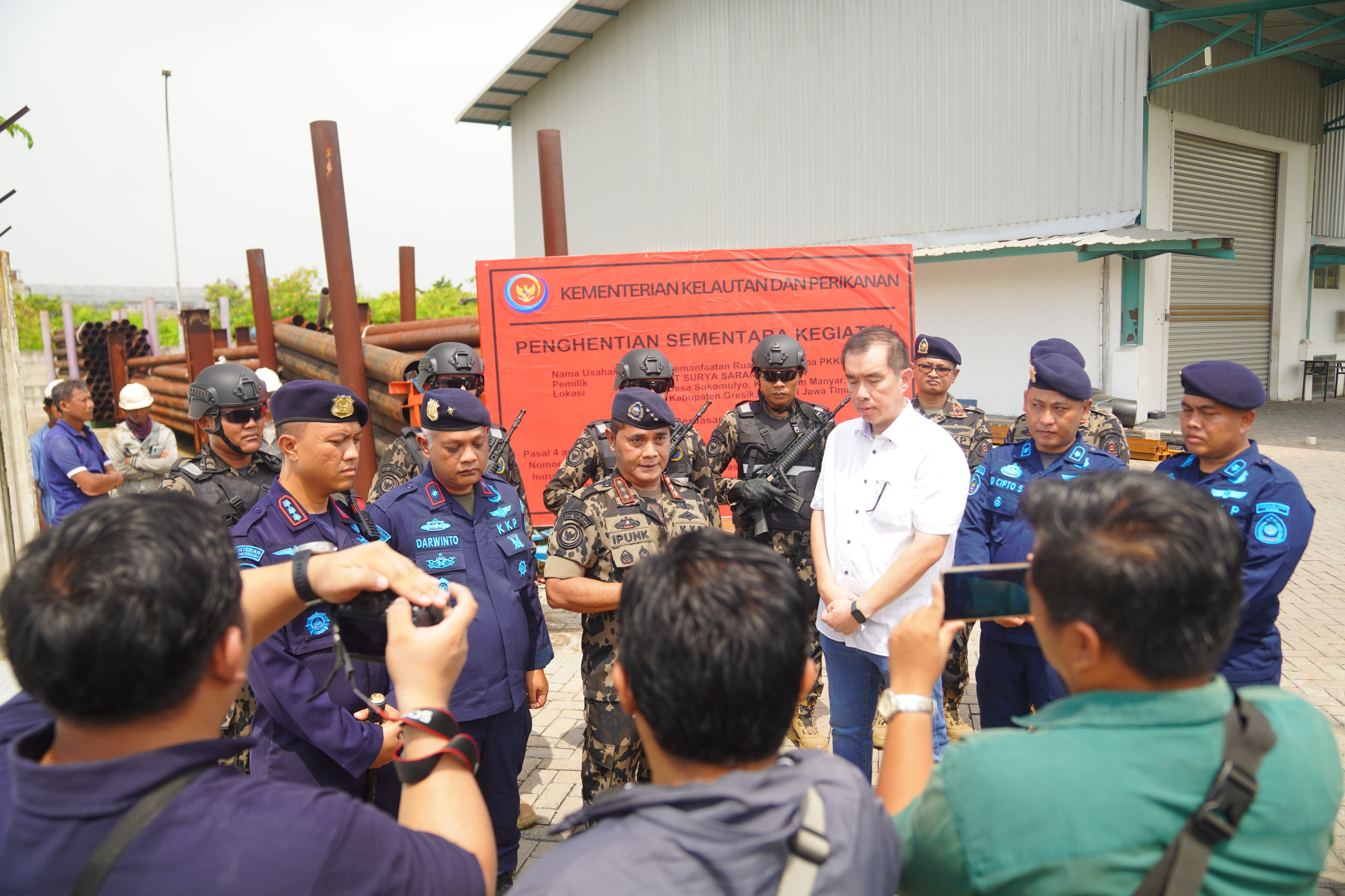 KKP Hentikan Pemanfaatan Ruang Laut Tak Berizin Seluas 30 Ha di Gresik
