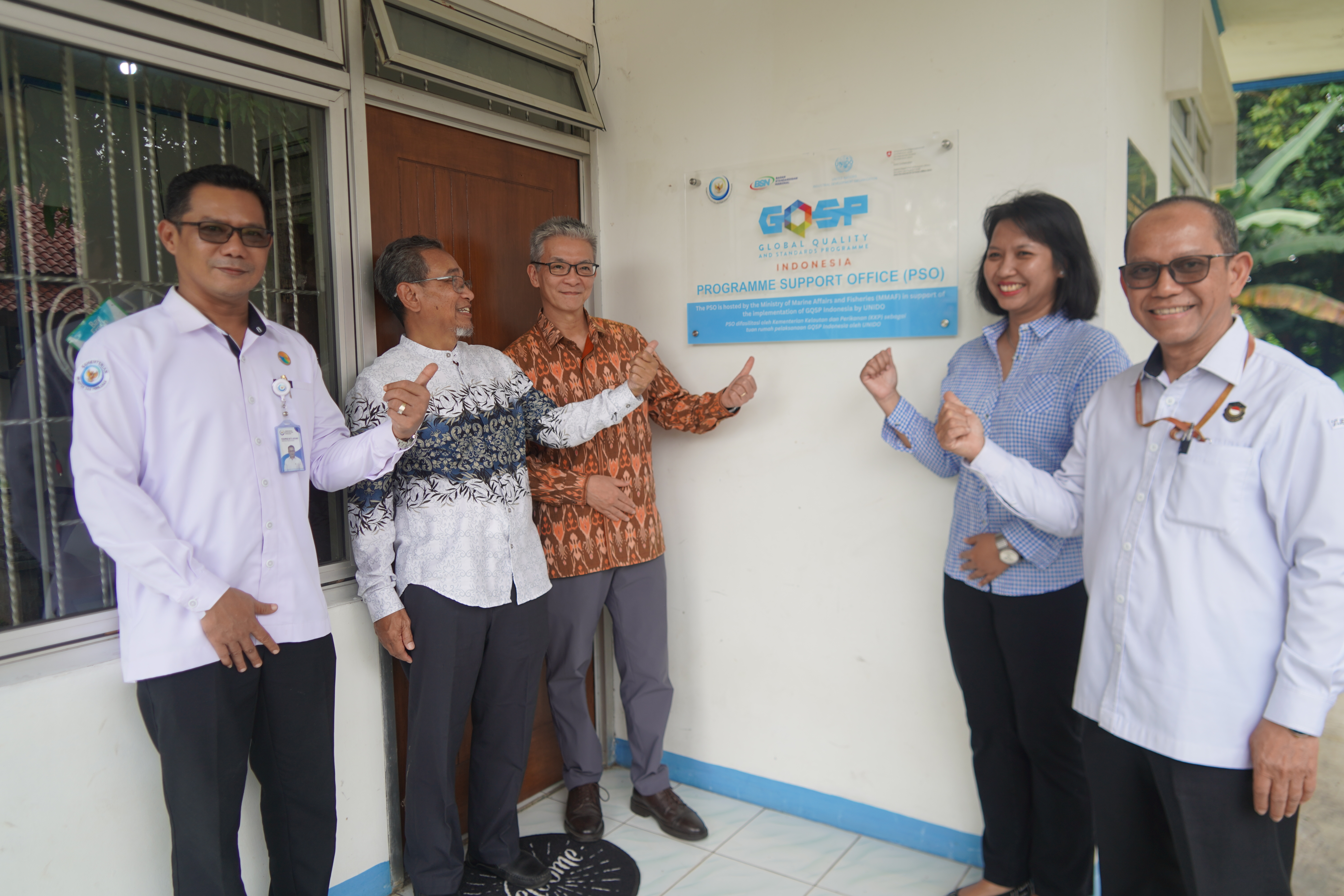 Peresmian kantor Project Support Office (PSO) program GQSP kerja sama dengan UNIDO