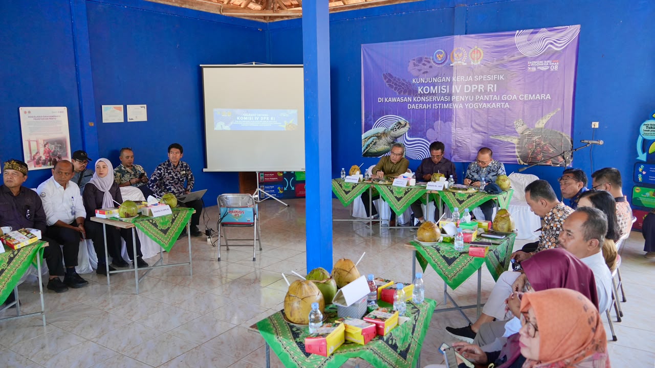 Kunjungan Kerja Spesifik Komisi IV DPR RI di Kawasan Konservasi Penyu Pantai Goa Cemara, D.I Yogyakarta