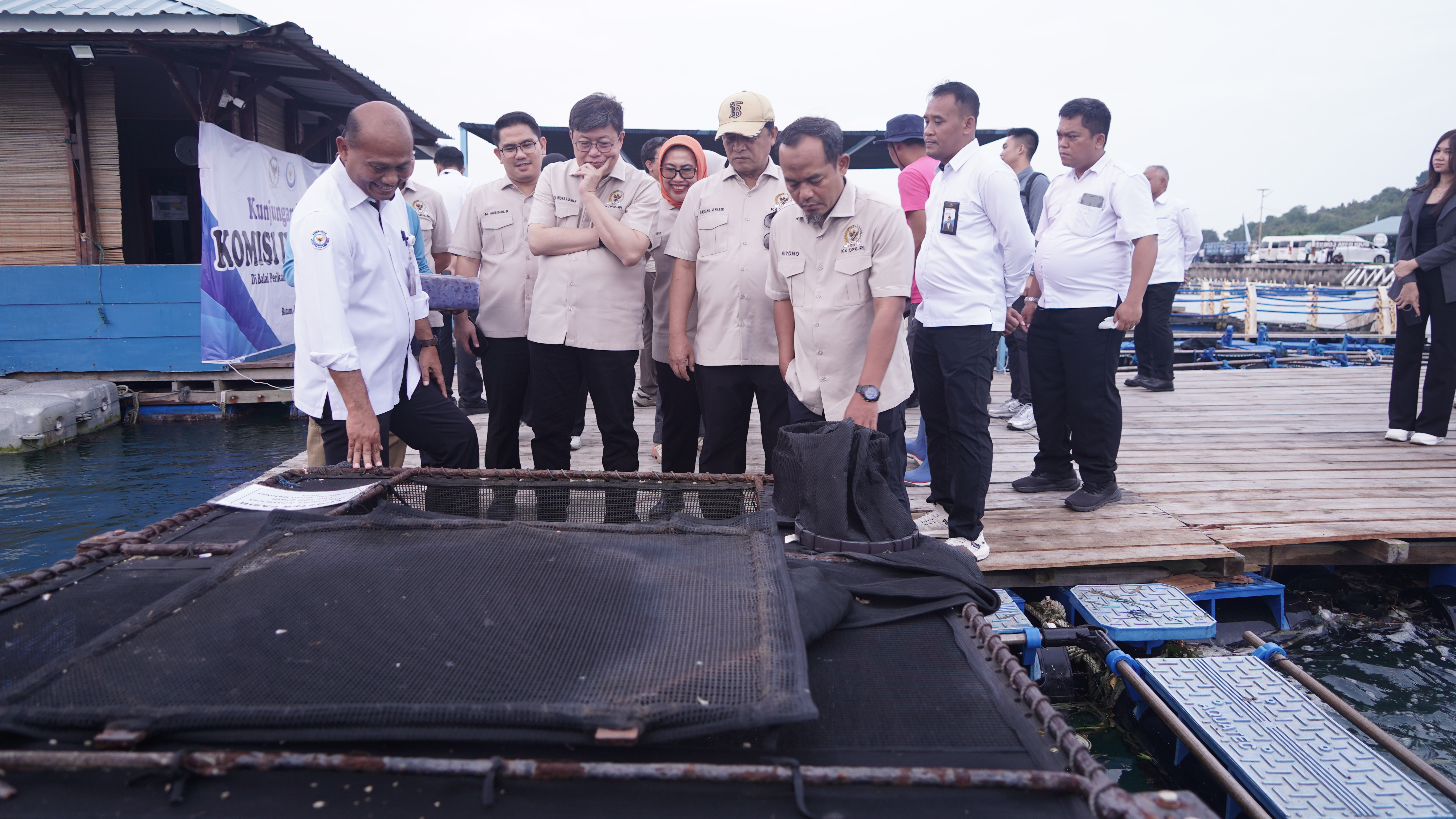 Kunjungan Kerja Komisi IV DPR RI ke Modeling Budi Daya Lobster di BPBL Batam