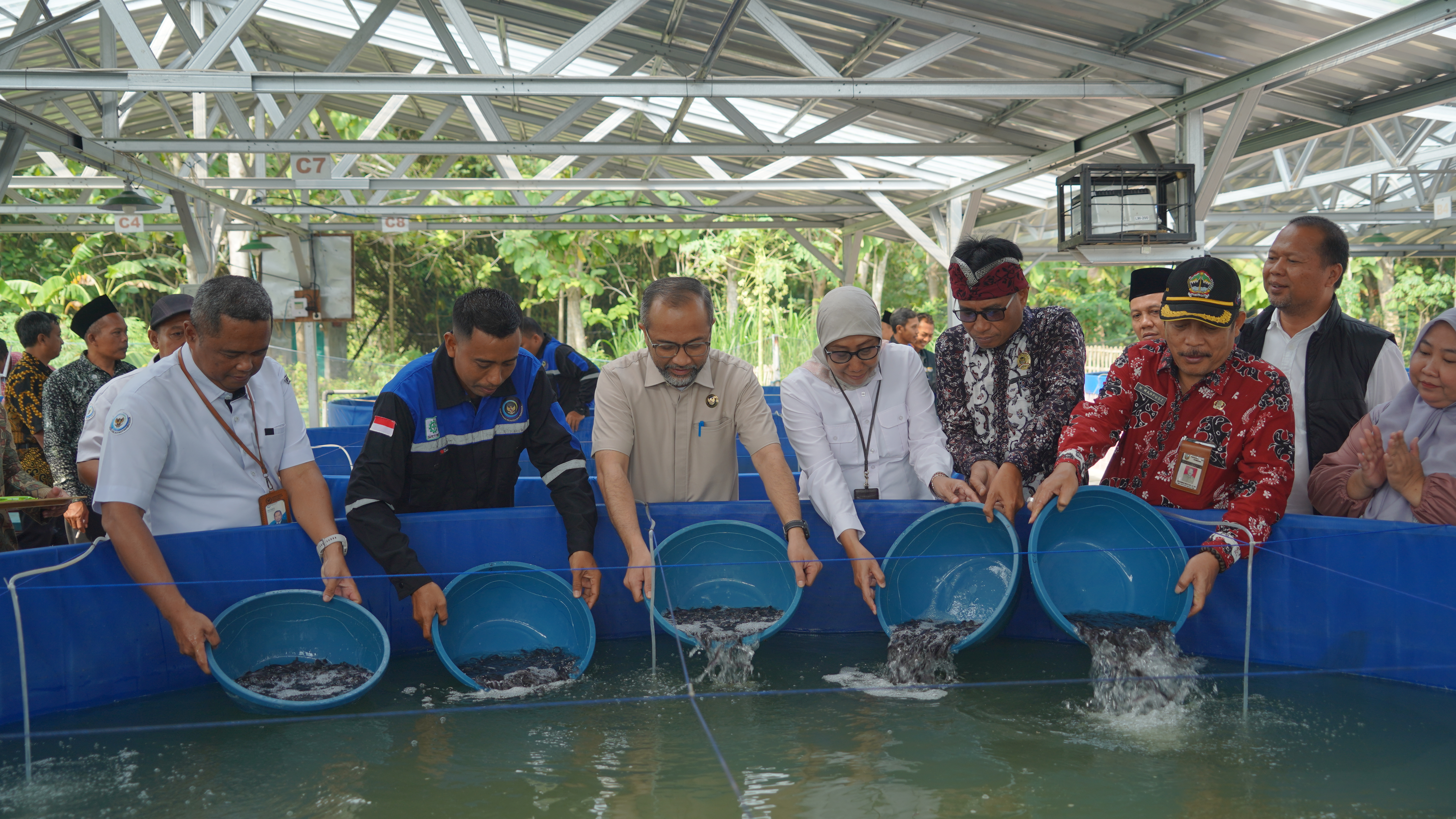 Kunjungan Kerja Budidaya Ikan Tematik di Kabupaten Rembang