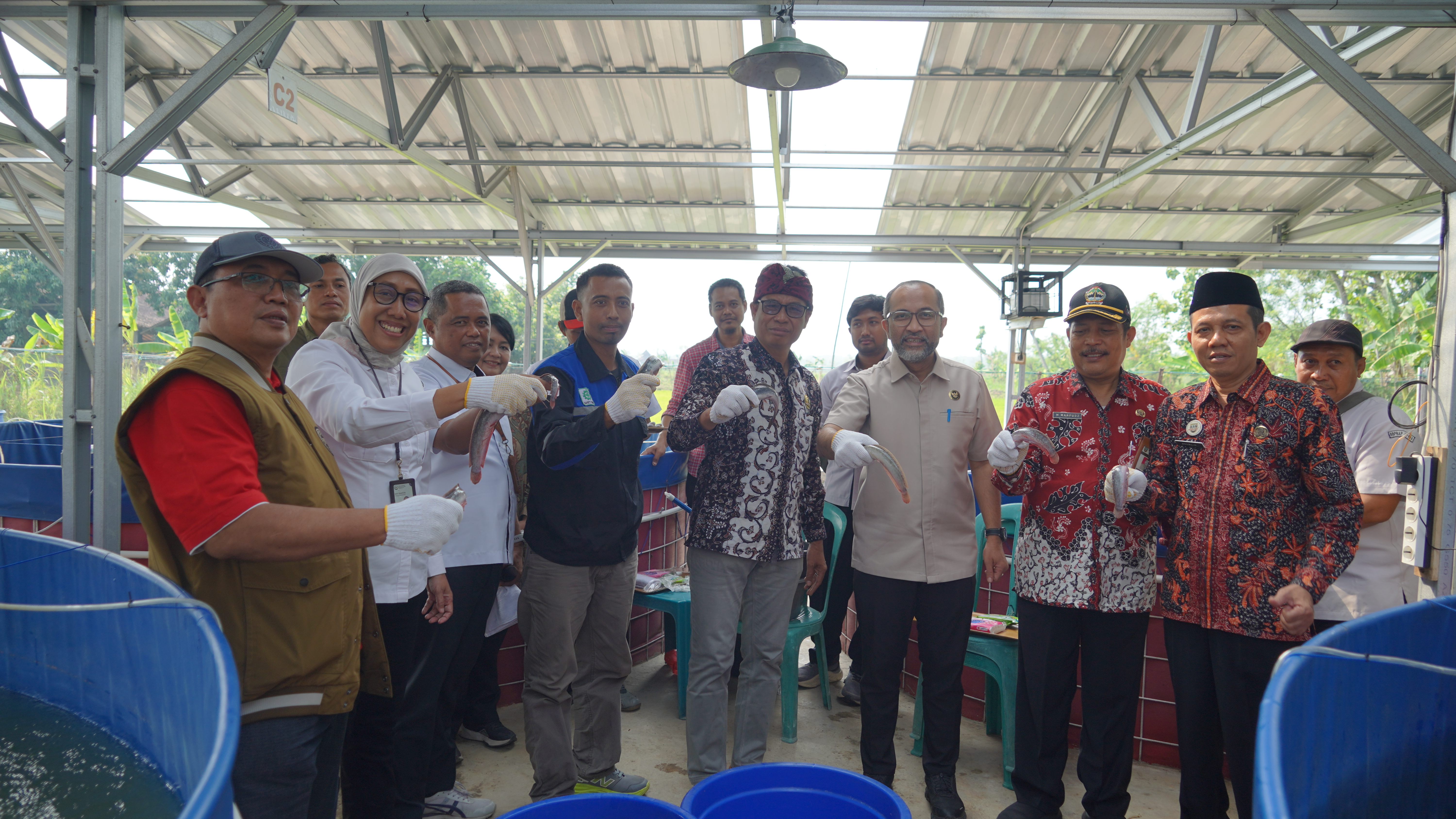 Kunjungan Kerja Budidaya Ikan Tematik di Kabupaten Rembang