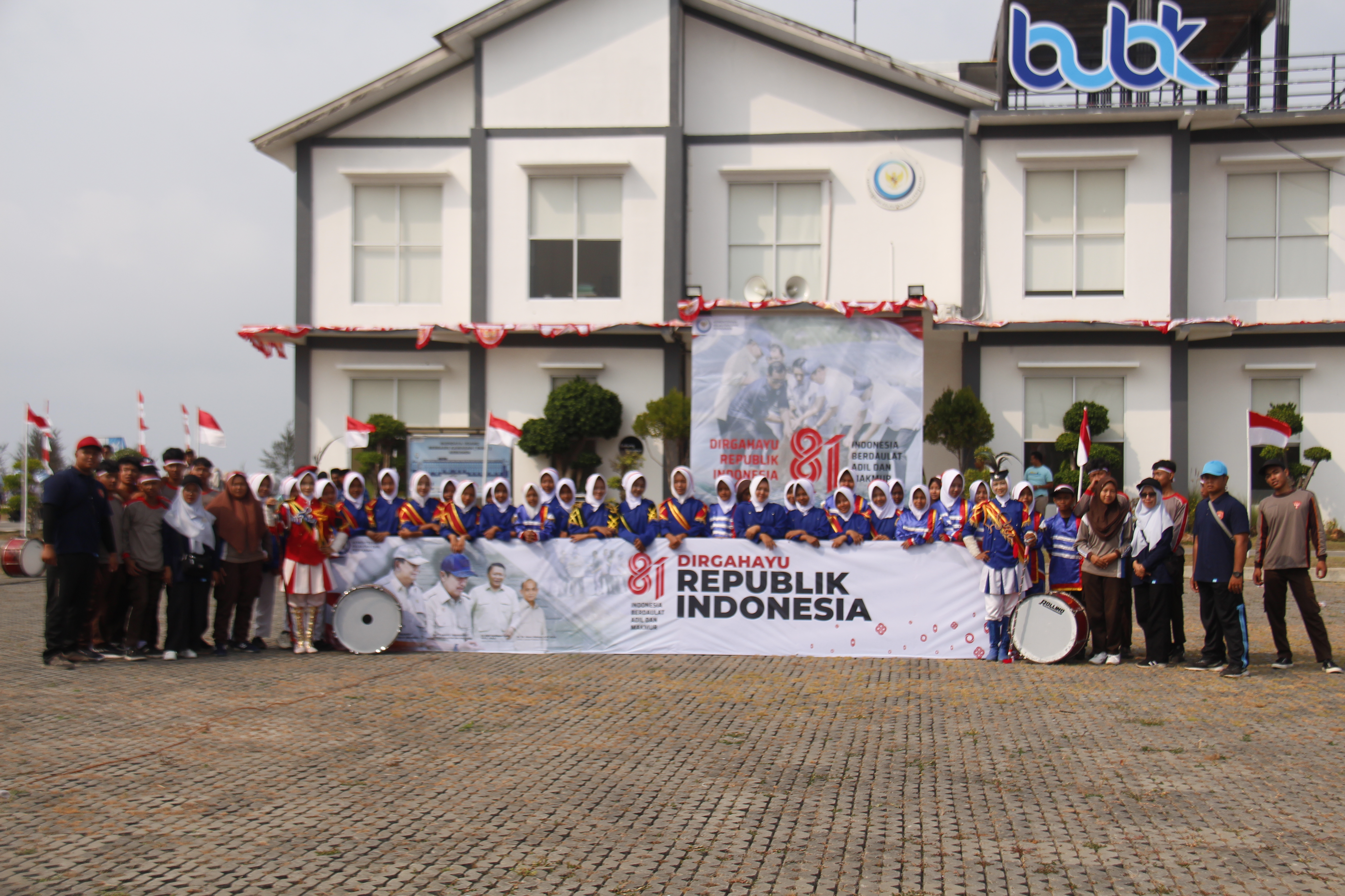 Upacara Peringatan HUT ke-81 Republik Indonesia di Tambak BUBK Kebumen, Jawa Tengah