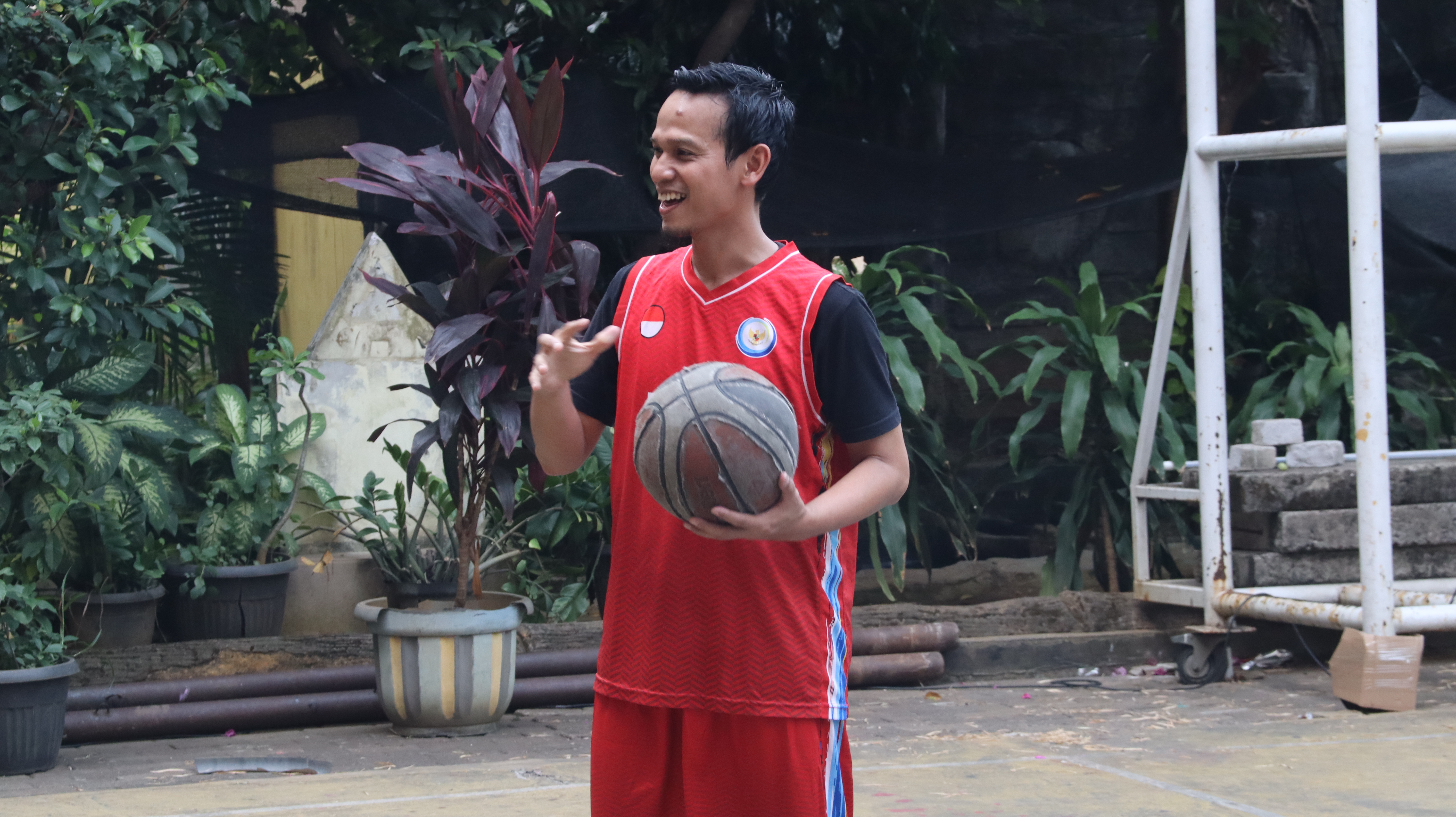 Lomba Bola Basket dalam rangka Peringatan HUT ke-81 Republik Indonesia