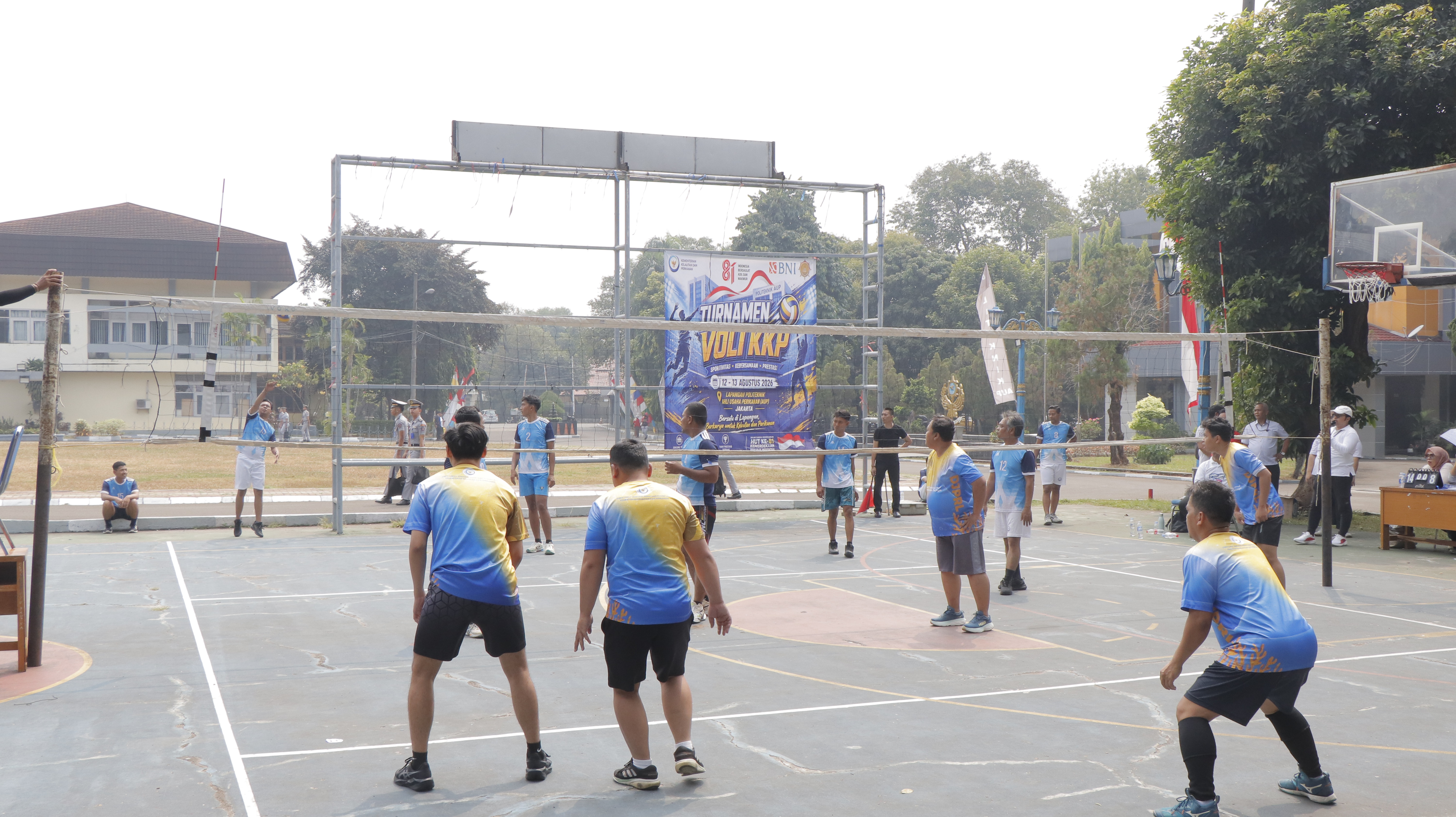 Lomba Bola Voli dalam rangka Peringatan HUT ke-81 Republik Indonesia