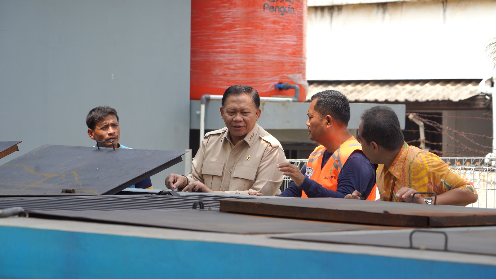 Kunjungan Kerja Wakil Menteri Kelautan dan Perikanan ke Mockup Tematik RAS Depok