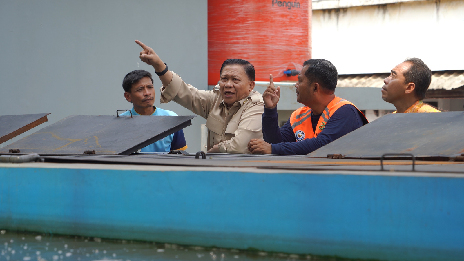 Kunjungan Kerja Wakil Menteri Kelautan dan Perikanan ke Mockup Tematik RAS Depok
