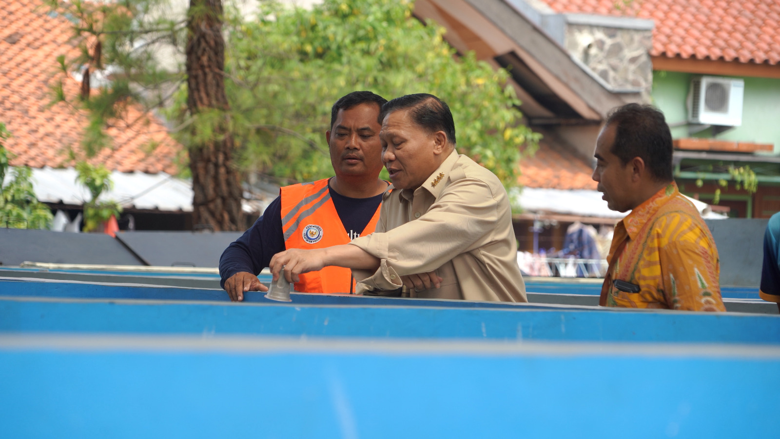 Kunjungan Kerja Wakil Menteri Kelautan dan Perikanan ke Mockup Tematik RAS Depok